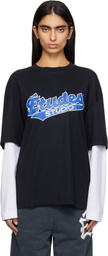 Études Black Double Sleeve T-shirt
