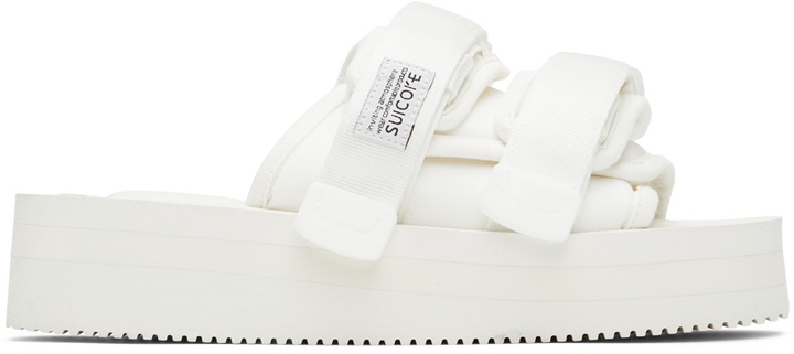 Photo: SUICOKE White MOTO-VPO Sandals