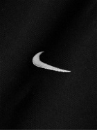 Nike - Solo Swoosh Straight-Leg Cotton-Blend Jersey Sweatpants - Black