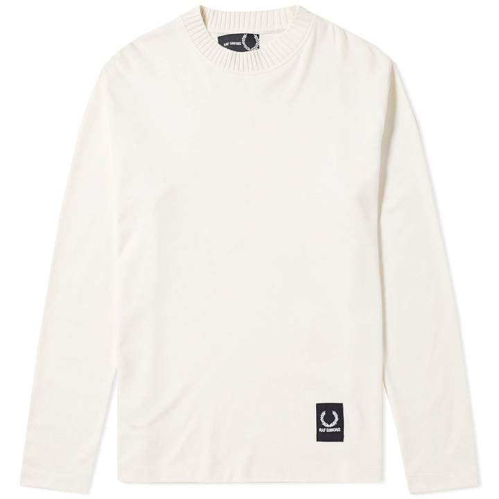 Photo: Fred Perry x Raf Simons Long Sleeve Patch Logo Tee