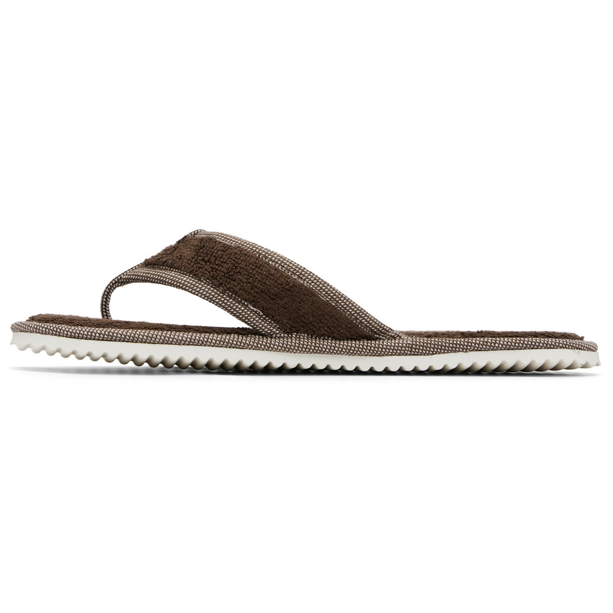 Versace Brown Cotton-Terry Flip-Flops