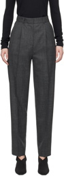 TOTEME Gray Single-Pleat Trousers