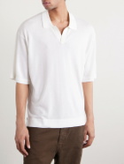 Officine Générale - Pele Lyocell and Wool-Blend Polo Shirt - Neutrals