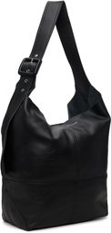 AMI Paris Black Taurillon Leather Etienne Crossbody Bag