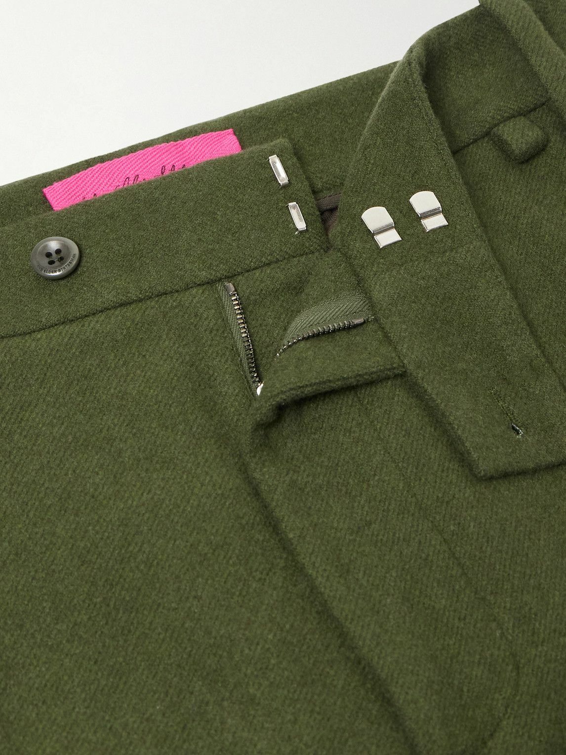 The Elder Statesman - Tapered Wool, Silk and Cashmere-Blend Trousers - Green
