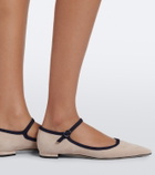 Manolo Blahnik Perdiccamod suede ballet flats