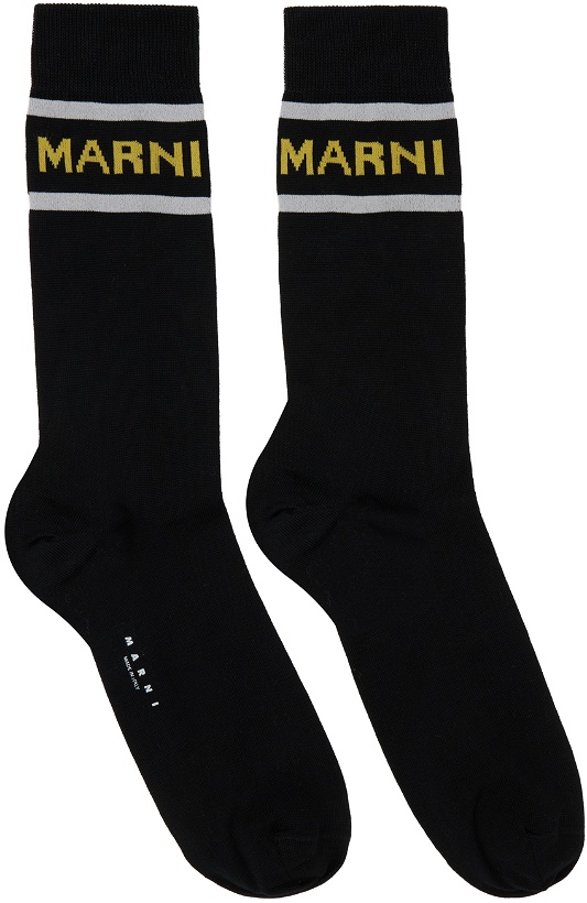 Photo: Marni Black Logo Socks