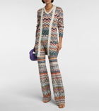 Missoni - Belted wool-blend cardigan