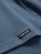 TOM FORD - Stretch Cotton-Jersey T-Shirt - Blue