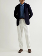 Boglioli - K-Jacket Slim-Fit Unstructured Wool and Cotton-Blend Blazer - Blue