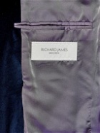 Richard James - Slim-Fit Cotton-Velvet Tuxedo Jacket - Blue
