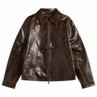 Ronning Men's Leather Jacket in Brown