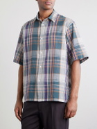 Kaptain Sunshine - Checked Cotton-Gauze Shirt - Green