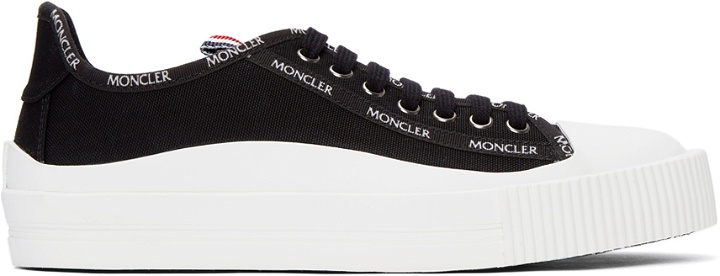 Photo: Moncler Black Canvas Glissiere Sneakers