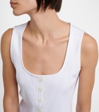 Veronica Beard Quenby ribbed-knit cotton-blend top