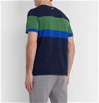 Schiesser - Georg Colour-Block Cotton-Jersey T-Shirt - Blue