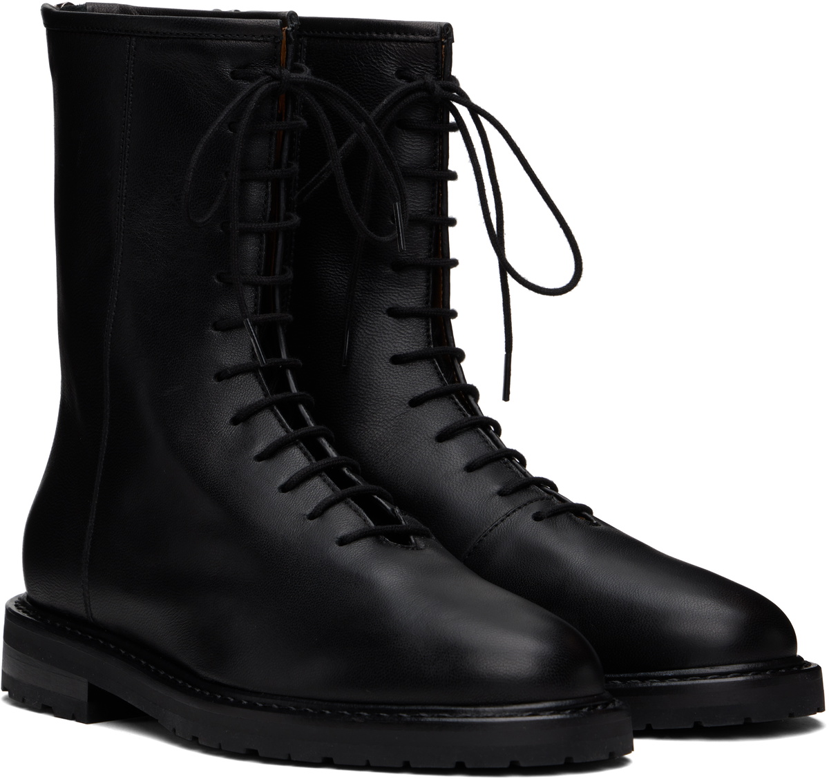 Legres Black Combat Boots