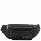 A.P.C. Men's Logo Waist Bag in Black
