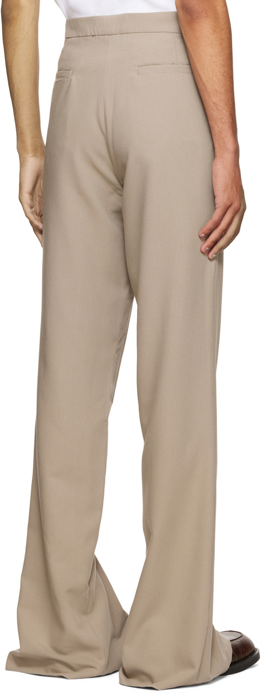 Luar Beige Flared Trousers