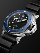 Panerai - Submersible Azzurro Limited Edition Automatic 42mm Stainless Steel and Rubber Watch, Ref. No. PAM1209