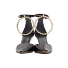 JW Anderson Black Crystal Charm Heels