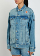AN-Y1 Star Logo-embroidered Stretch-denim Jacket - One Size