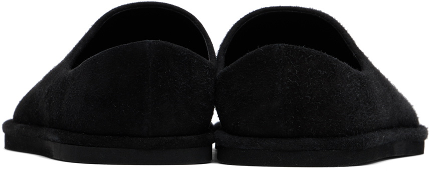 AURALEE Black Suede Slippers