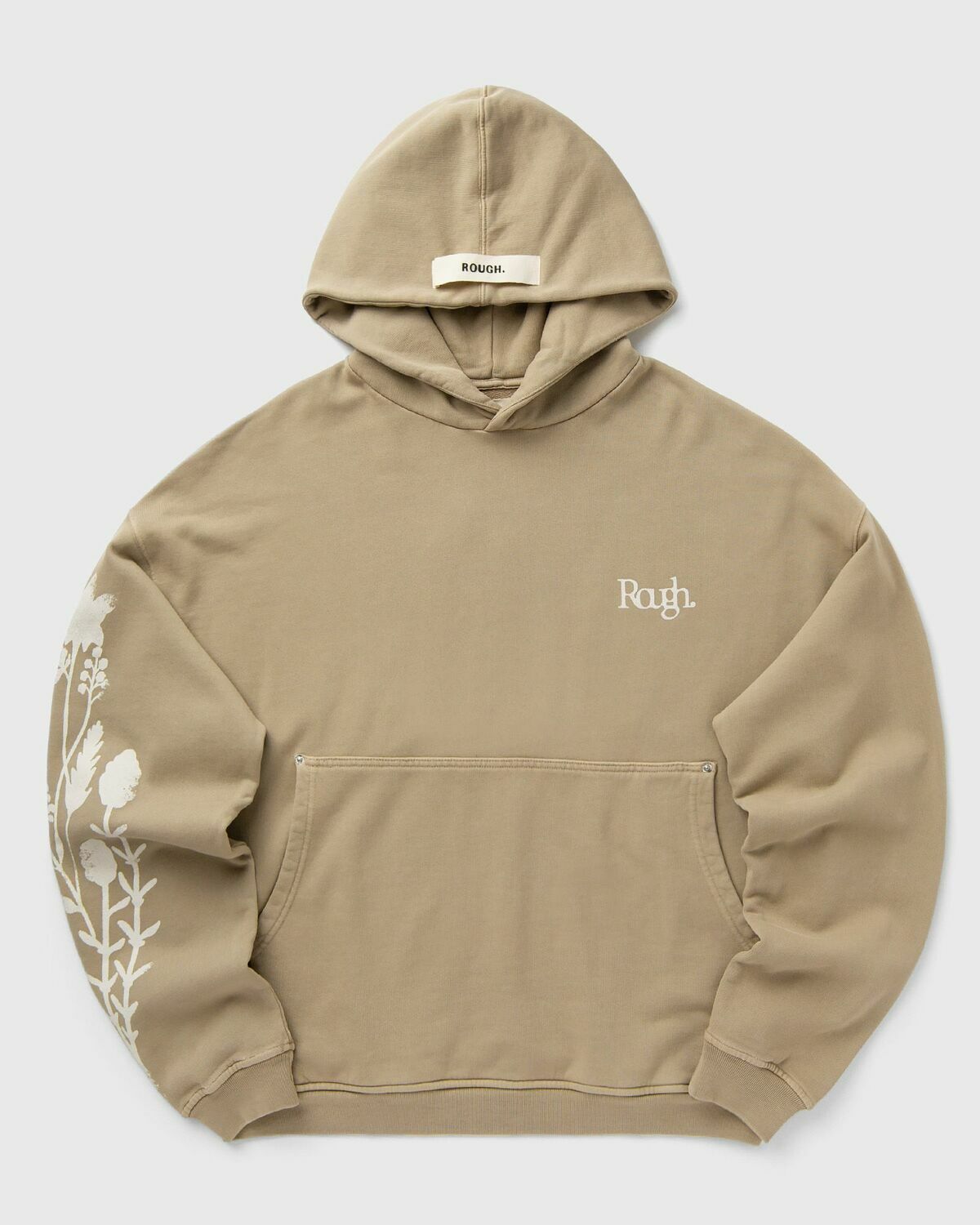 Rough. ANTHOS HOODIE Brown Mens Hoody