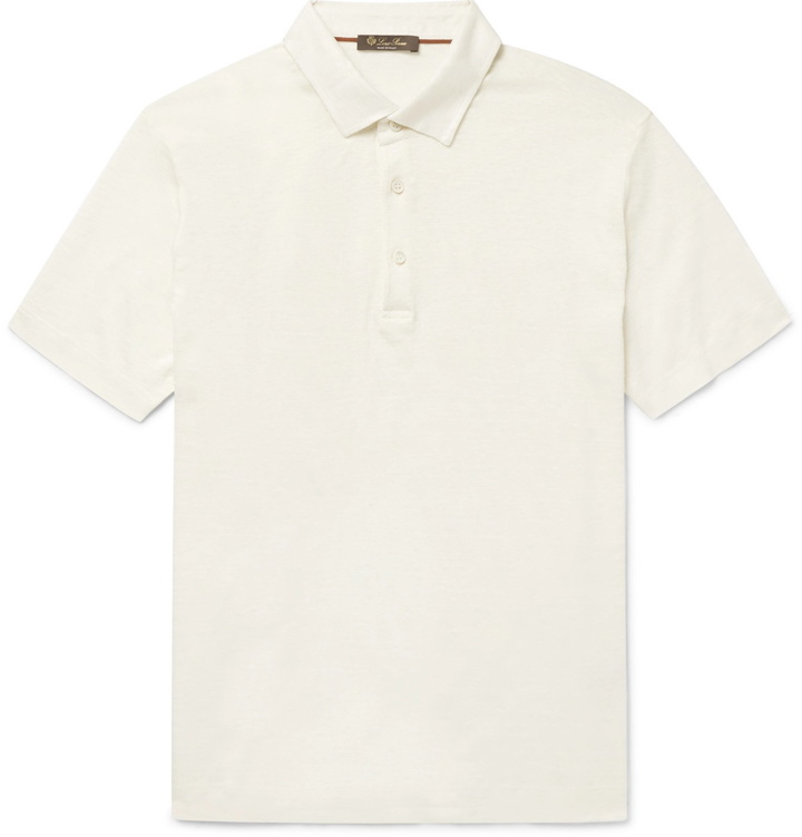 Photo: Loro Piana - Linen-Jersey Polo Shirt - Neutrals