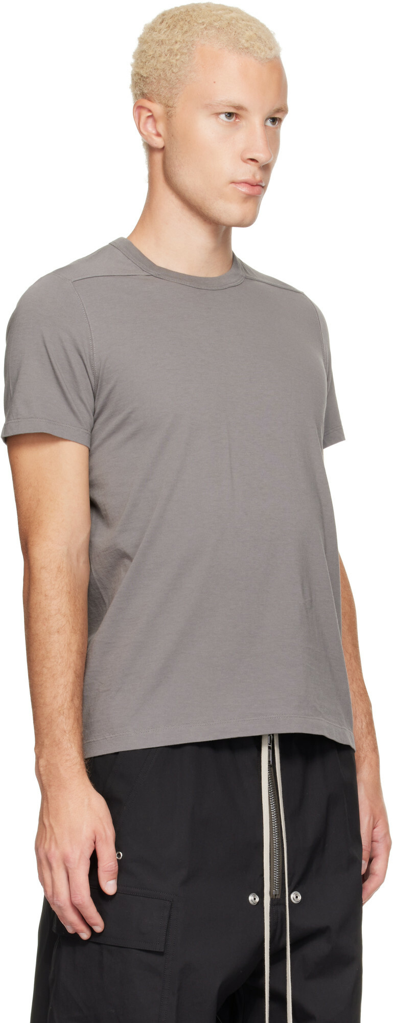 Rick Owens Gray Tower Short Level T-shirt