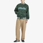 A Bathing Ape Men's Baseball Varsity Jacket in Green