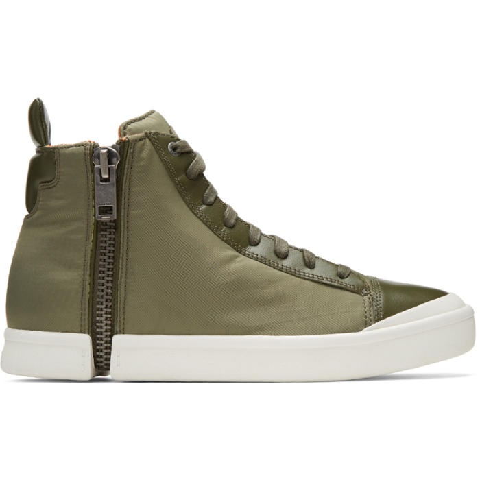 Photo: Diesel Green S-Nentish High-Top Sneakers 
