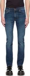 Nudie Jeans Navy Lean Dean Jeans