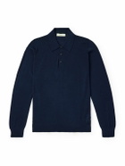 Purdey - Wool Polo Shirt - Blue