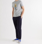POLO RALPH LAUREN - Slim-Fit Printed Cotton-Jersey T-Shirt - Gray