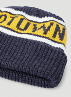 x Motown Records Ribbed Beanie Hat in Navy