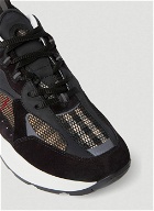 Burberry - Check Mesh Sneakers in Black