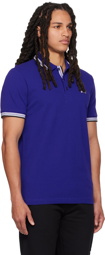 BOSS Blue Embroidered Polo
