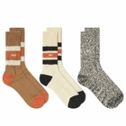 END. x RoToTo 'Camping' - 3 Pack in Ecru/Biscuit/Black