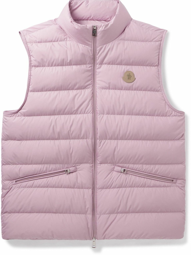Photo: Moncler - Logo-Appliquéd Quilted Shell Down Gilet - Pink
