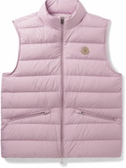 Moncler - Logo-Appliquéd Quilted Shell Down Gilet - Pink