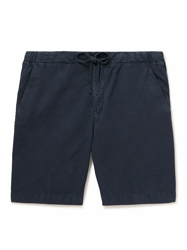 Photo: Loro Piana - Straight-Leg Cotton-Blend Bermuda Shorts - Blue