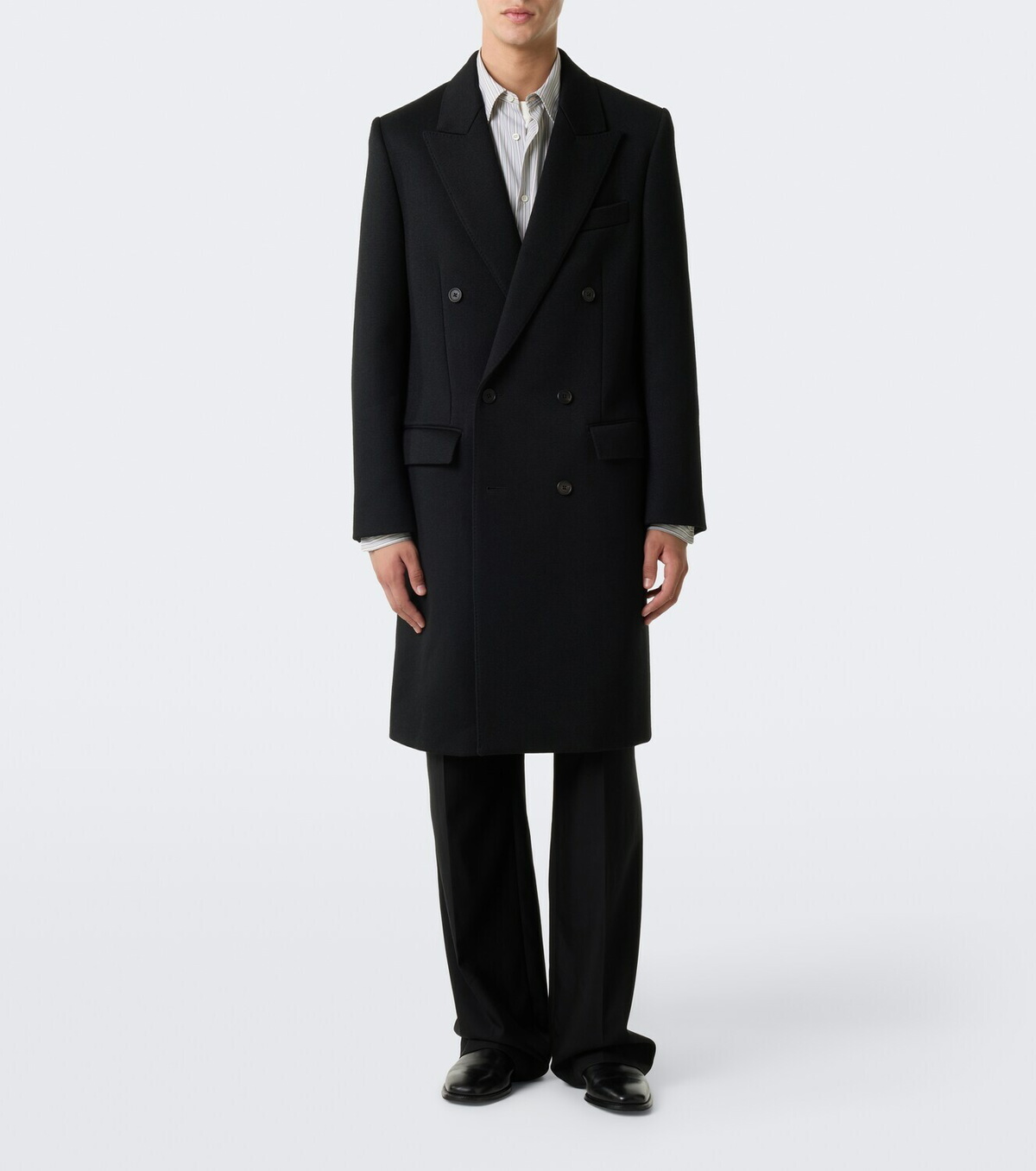 The Row Osmo double-breasted wool-blend coat