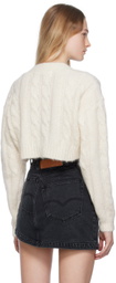 KIMHĒKIM White Pearl Button Cardigan