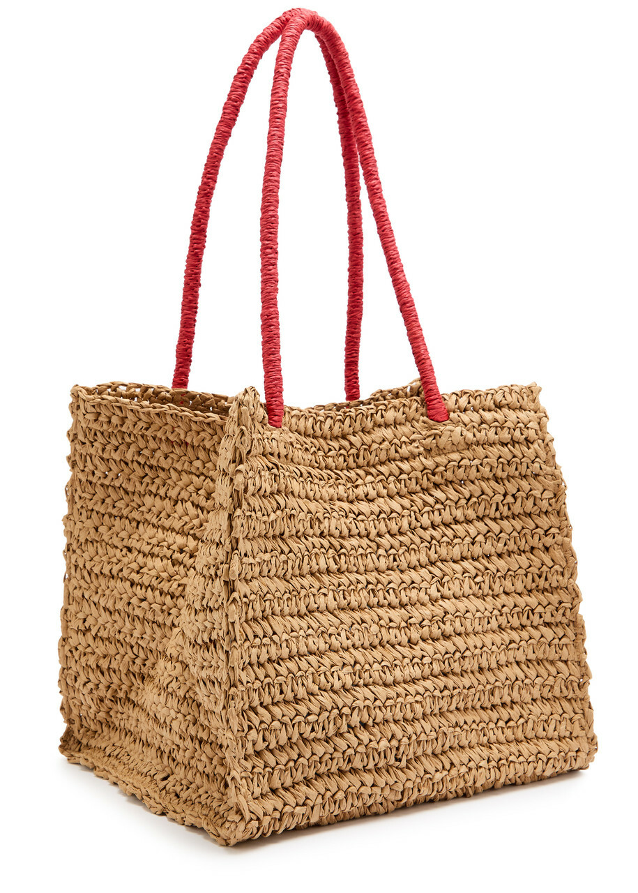 Damson Madder Fruity Raffia Tote bag - Natural - One Size