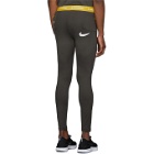 Nike Grey and Yellow Gyakusou Helix Tights