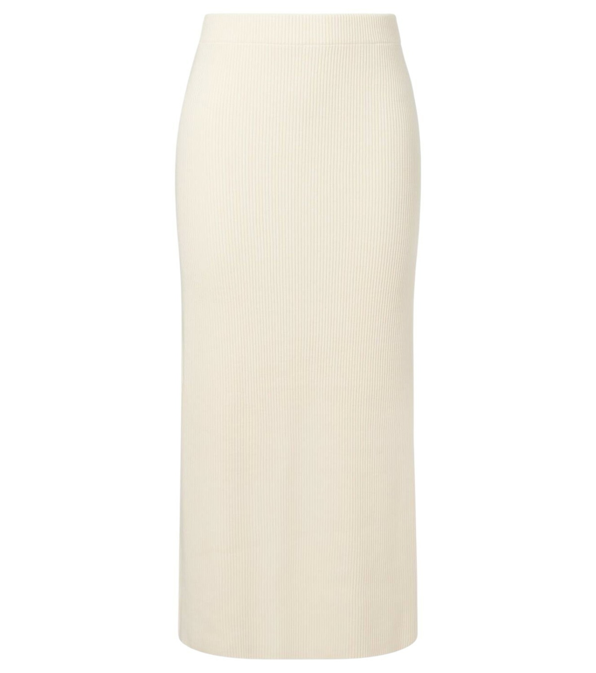 Knitted Cotton Midi Skirt In Sun 1