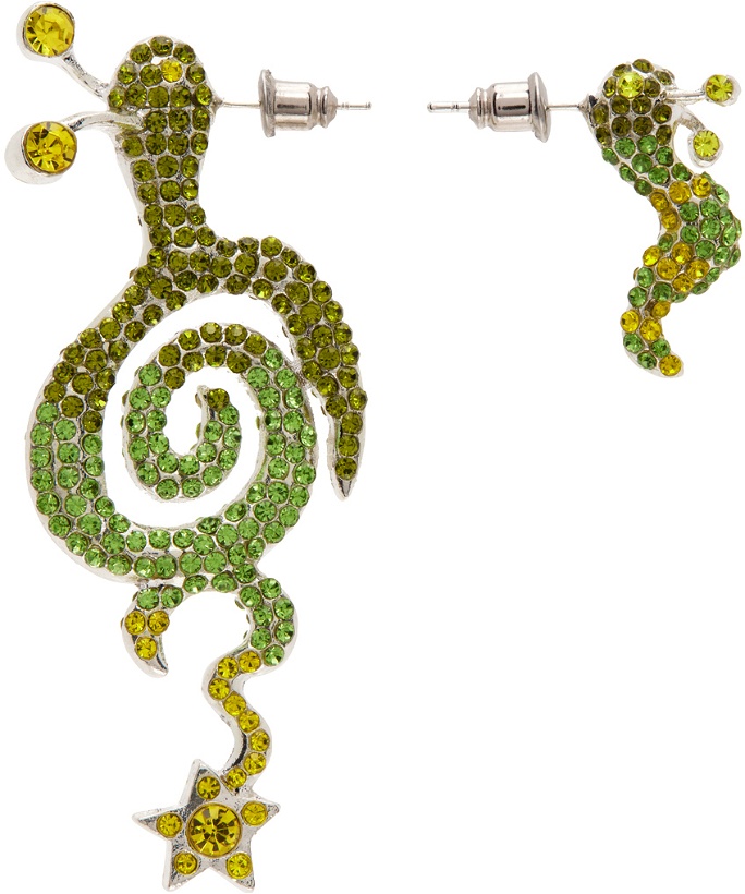 Photo: Collina Strada Green Tattoo Snail Earrings