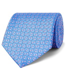 Charvet - 8.5cm Silk-Jacquard Tie - Blue