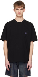 Solid Homme Black Embroidered T-Shirt